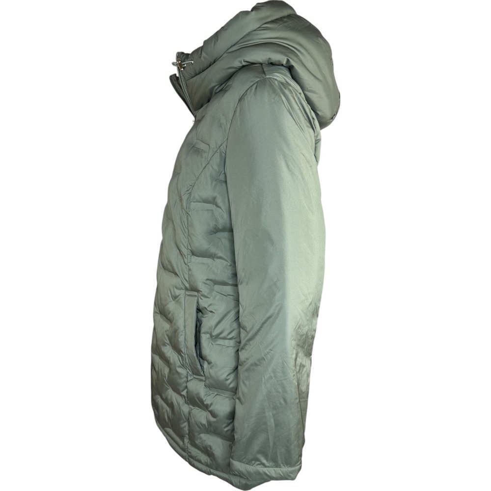 Susan Graver Heat Press Mixed Media Jacket with Hood Olive X-Small NWT - Picture 6 of 15